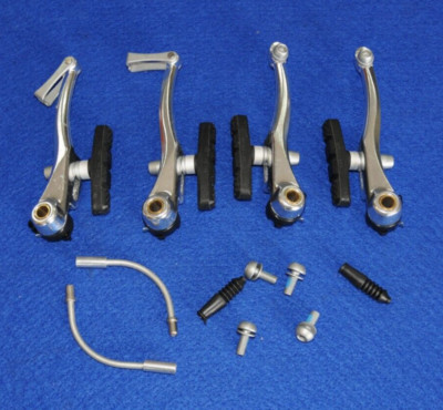 1 Set Promax Fahrrad V-Brake Bremskörper Bremsen silber Felgenbremse #73