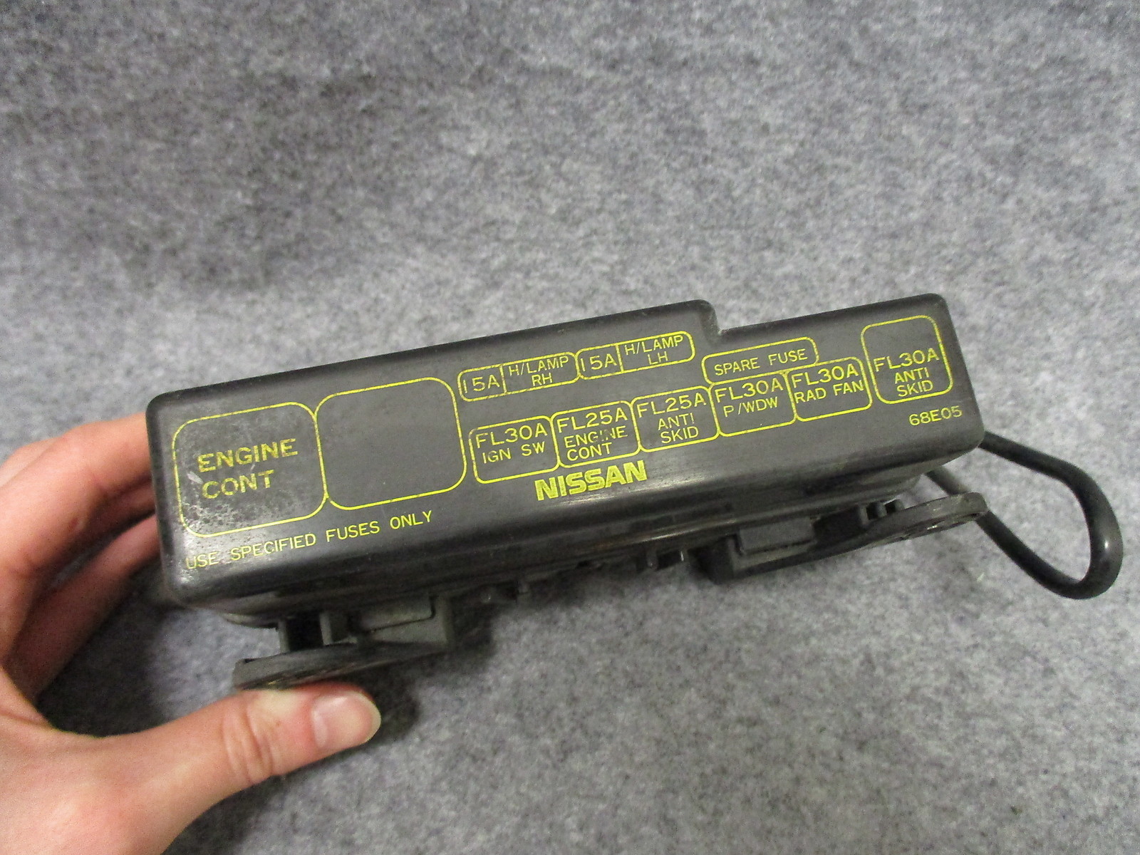 1990 Stanza Engine Cont Ignition Anti Skid Underhood Relay Fuse Block