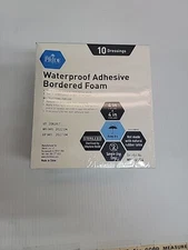 Medpride 6''x6'' Waterproof Silicone Adhesive Bordered Wound Healing Pads 10Ct