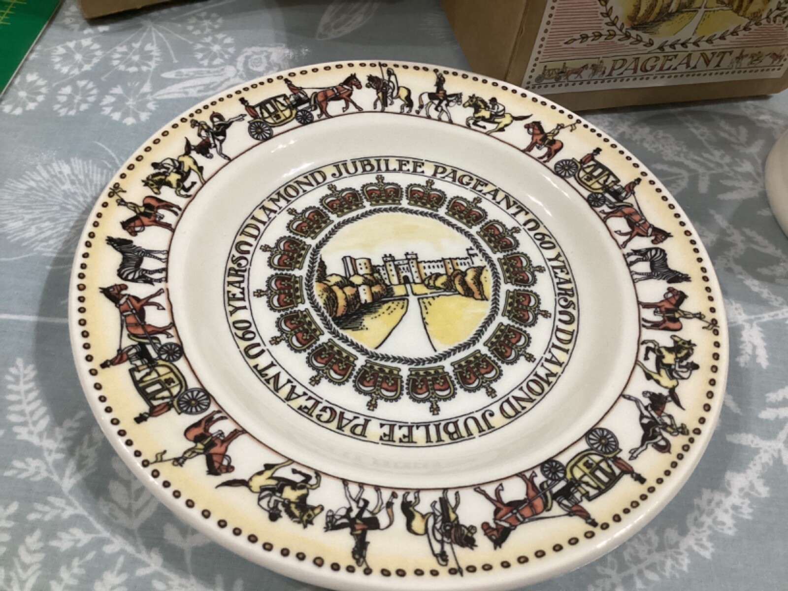 Emma Bridgewater Queen Diamond Jubilee Pageant 0.5pt Mug + 6.5” Plate