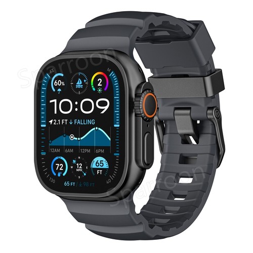 Durable Trail Loop Rugged Silicone Strap for Apple Watch Ultra 2 Band 45/46/49mm - Zdjęcie 22 z 73