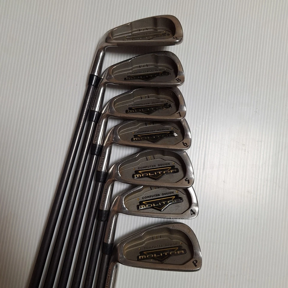 Spalding Molitor Set Med-Firm Graphite RH Irons 3-9 and Putter - Image 3 of 4