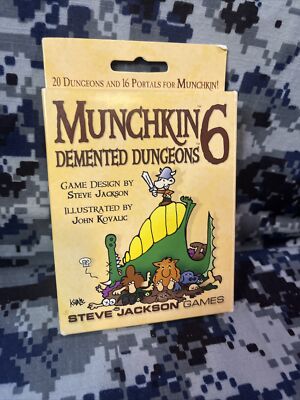 Munchkin 6 Demented Dungeons Expansion Set- Steve Jackson Games 1st Ed/ 4th Prnt