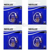 4X Neolux H3 55W Pk22S 12V Blister Birne
