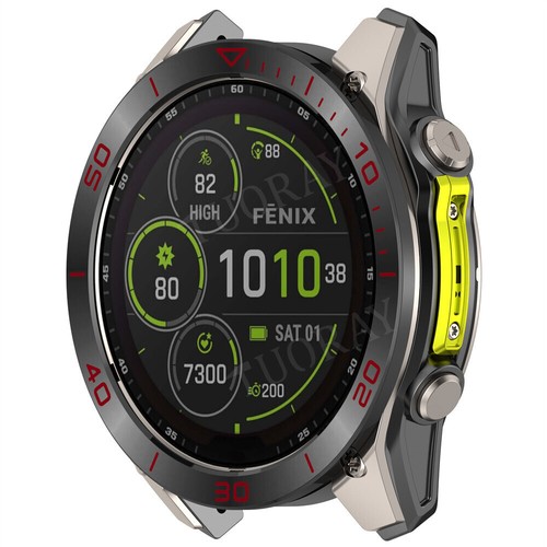 For Garmin Fenix 43/47/51mm Ring Bezel Styling Frame Watch Case Cover Protection - Picture 52 of 64