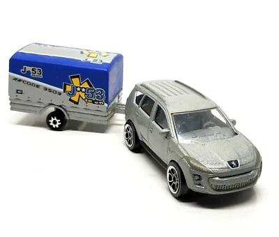 Majorette Peugeot 4007 Silver with J53 Container Trailer 1:64 no Package - Image 1 of 4