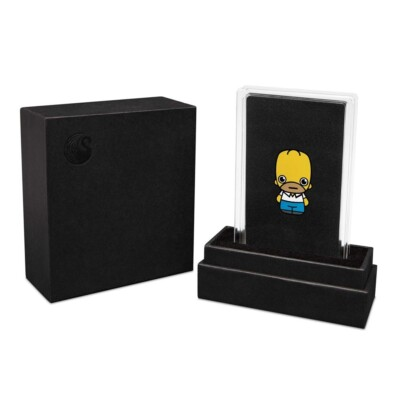 #ad 2022 Homer SIMPSON Simpsons 1oz Colored SILVER Perth Mint Mini Coin $169.99