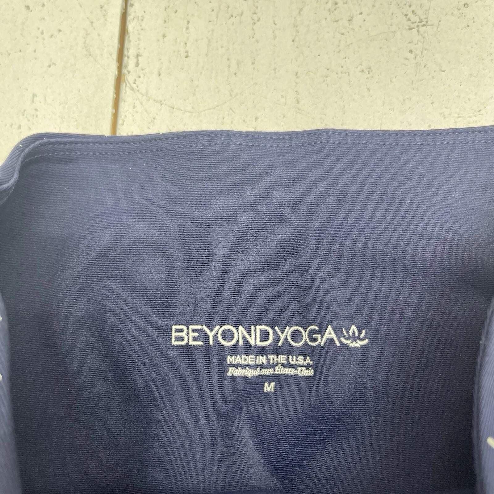 beyond-yoga navy silver speckled athletic leggings
