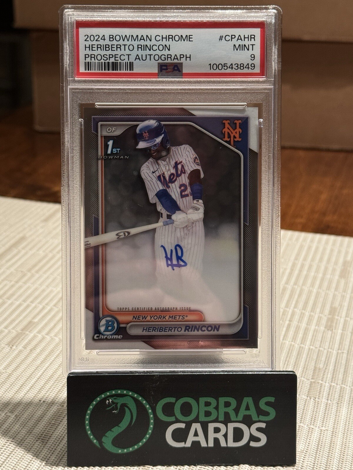 2024 Bowman Chrome Heriberto Rincon Rc Auto #CPA-HR PSA 9