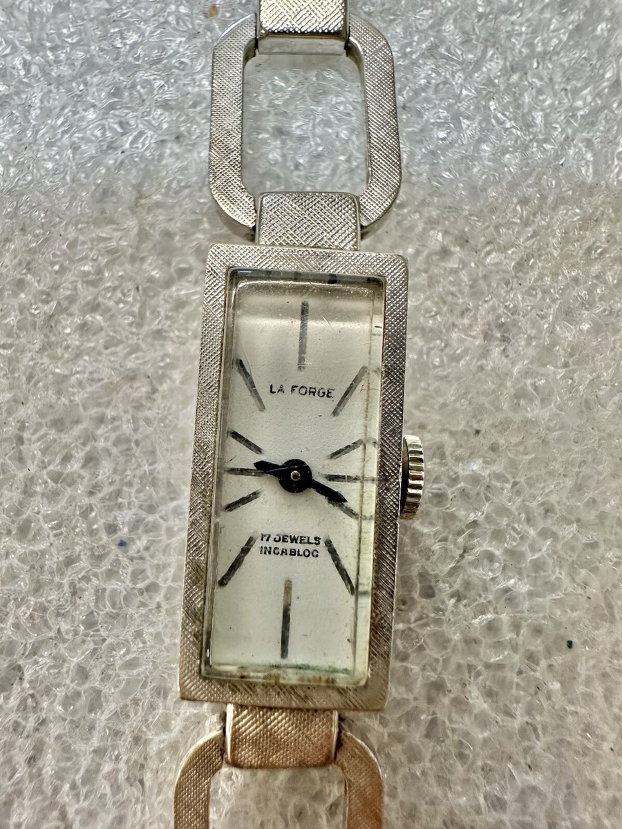 VTG Working Ladies Automatic La Forge 17 Jewels White Gold  display picture 3