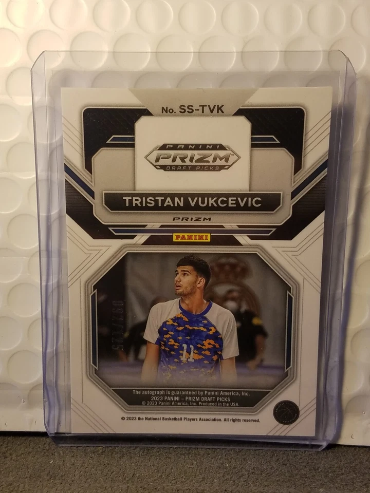 2023 Panini Prizm Draft Basketball Tristan Vukcevic Sensational Sigs Rc Auto... - Image 2 of 2
