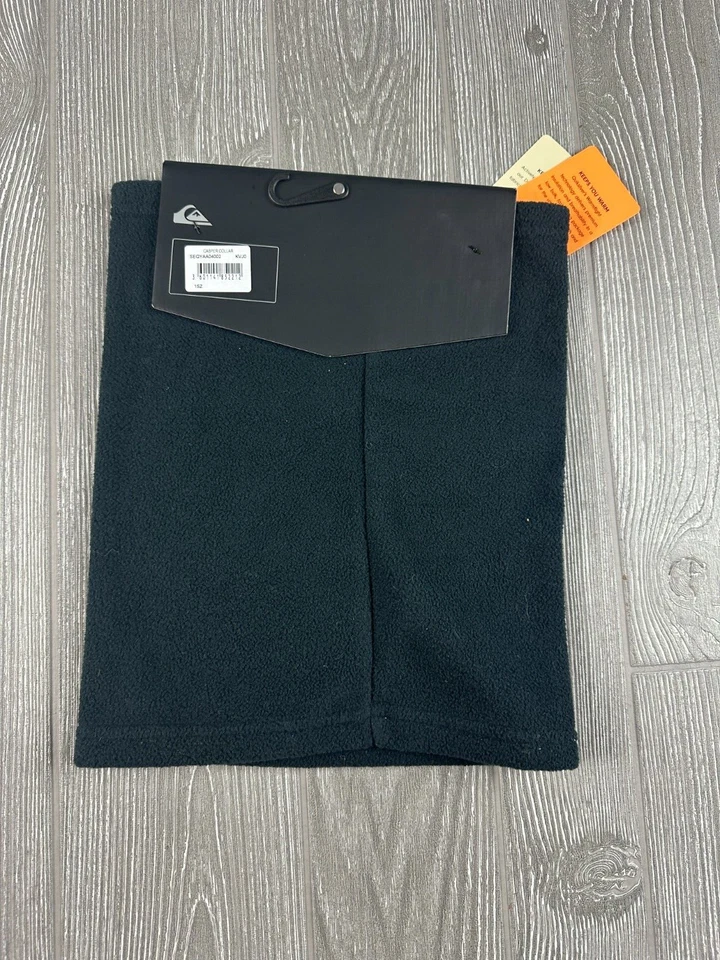 Lã aquecedor de pescoço preto unissex Quiksilver novo com etiquetas - Imagem 2 de 4