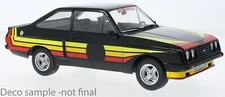 MODEL CAR GROUP FORD ESCORT MKII RS2000 X PACK BLACK + DECALS 1-18 SCALE 18531