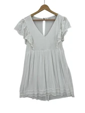 Eyeshadow Dress Eyelet Lace Womens Size M Fairycore Cottagecore Romantic Girly