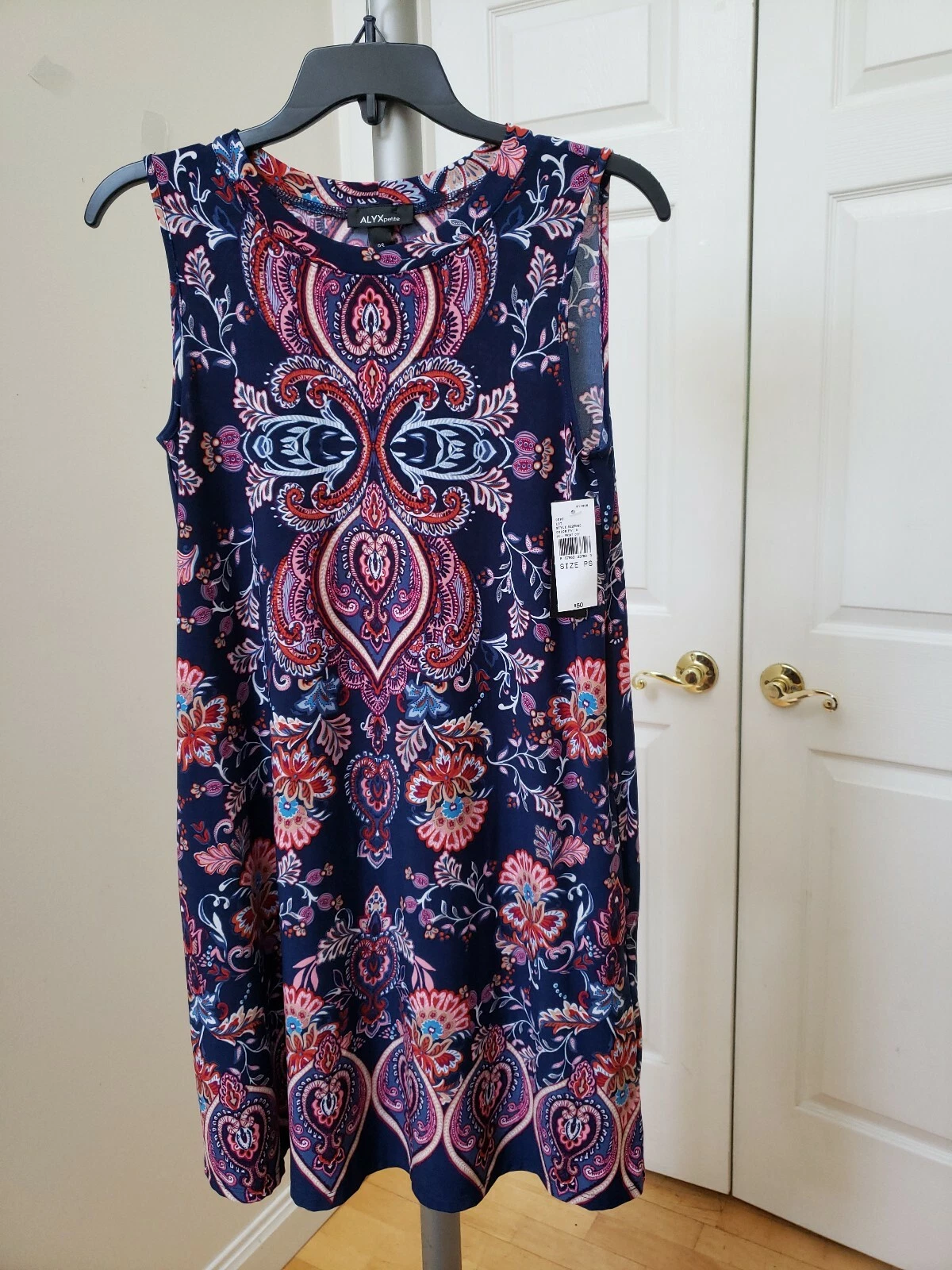 Abito donna Alyx Petite taglia PS blu senza maniche. Nuovo con etichetta 50€