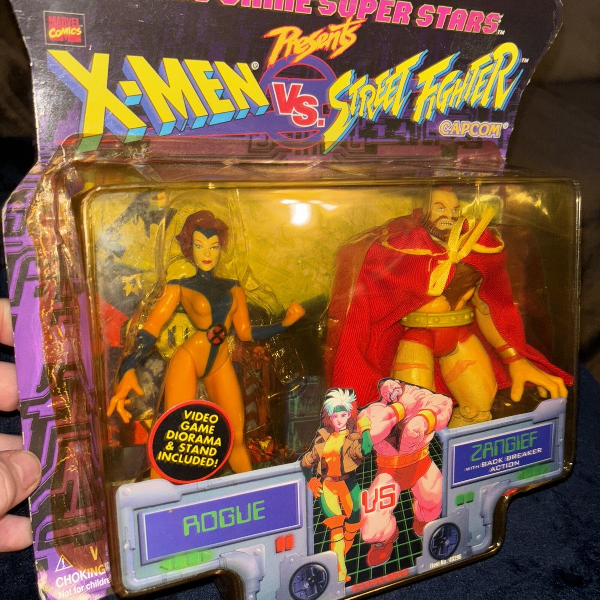 Video Game Superstars X-men VS Street Fighter Gambit Vs. Zangief