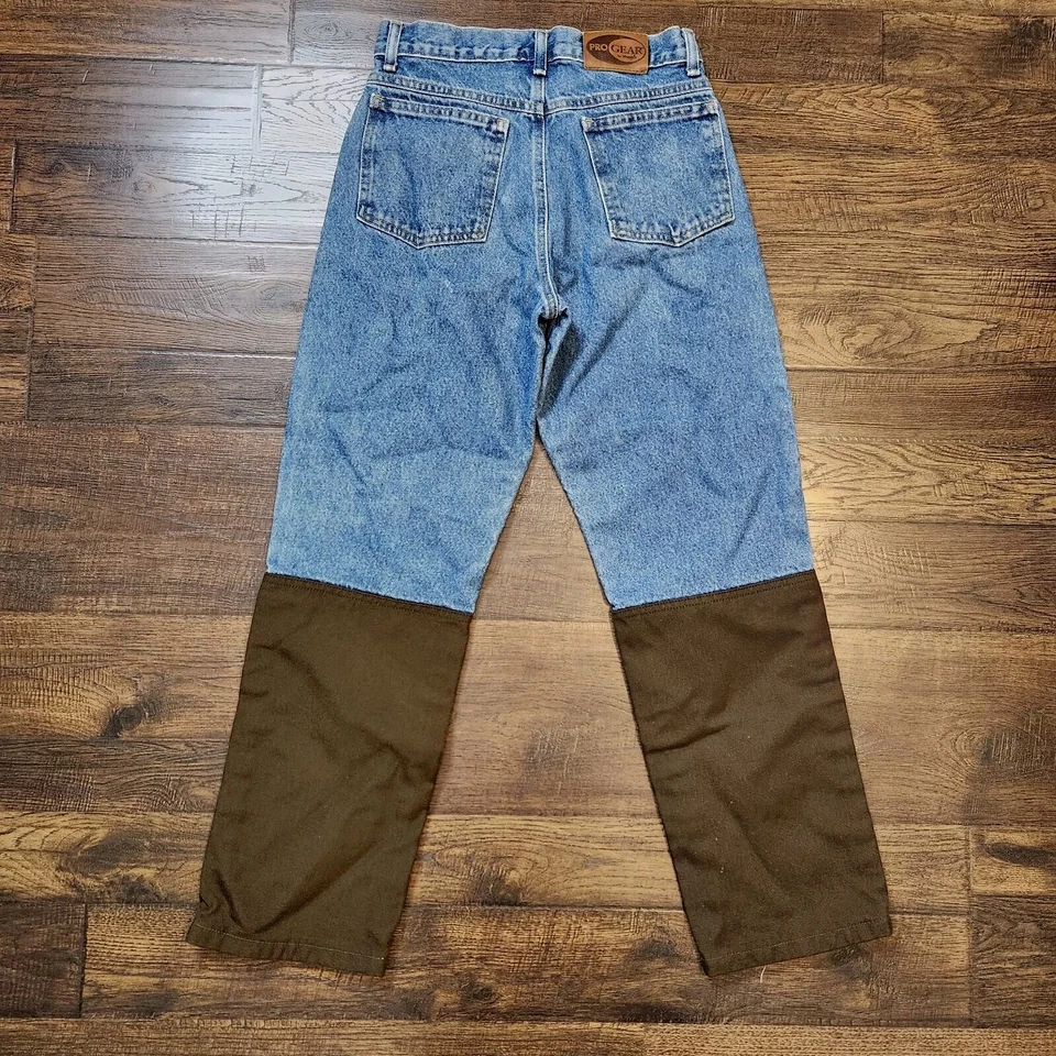 Wrangler мальчиков sz 14 Pro Gear поле щетка коричневый прочный тяжелый усиленный колена Jean - Изображение 2 из 4