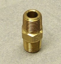 13 pieces of NEW Parker 7/16 Hex Male NPT 1/8" Brass Pipe Nipples Fittings