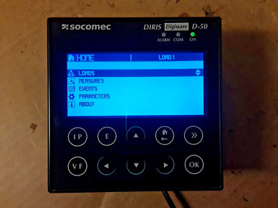 Socomec Digital Panel Multifunktionsmessgerät, Teile-Nr: 48290204, DIRIS DIGIWARE D-50