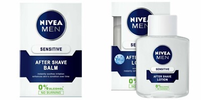 Nivea Men Sensitive Post-Shave Balm,Lotion 100ml + Free Shipping