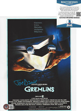 DIRECTOR JOE DANTE SIGNED 'GREMLINS' 8x10 MOVIE POSTER PHOTO B BECKETT COA BAS DIRECTOR JOE DANTE SIGNED 'GREMLINS' 8x10 MOVIE POSTER PHOTO B BECKETT COA BAS