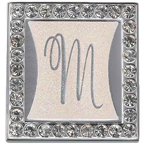 Lillian Rose 1" MONOGRAM CLIP with Rhinestone Frame - LETTER 'M'