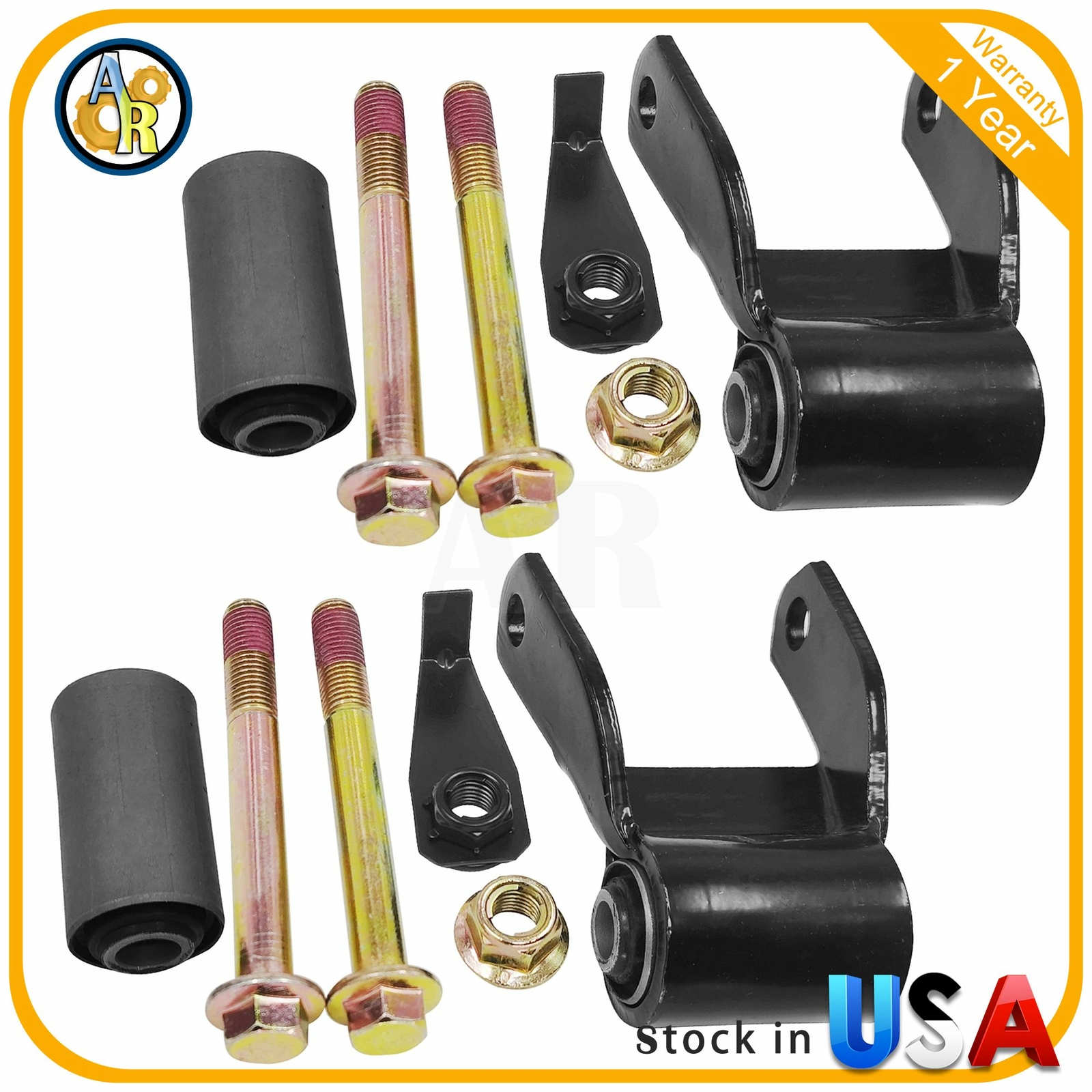 2pcs Leaf Spring Shackle Kit For 19992007 Ford F350 F350 Super Duty