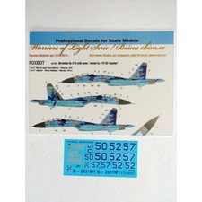 FOXBOT 48-037 Scale 1:48 Decals Sukhoi Su-27 with Name, Ukrainian Air Forces