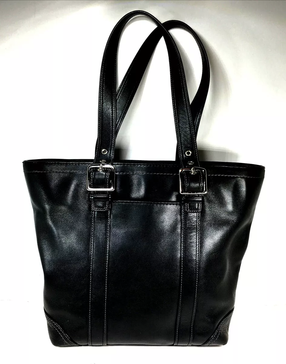 Coach leather tote sales
