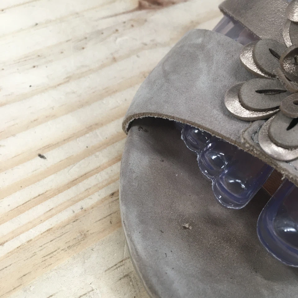 Sandalias Gabor para mujer US7.5 UK5 informales con tiras de cuero marrón metálico Foto 4 de 4