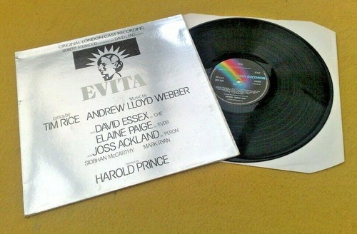 Evita Superbe UK Méga Rare Original Argenté '78 Londres Cast