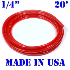 20 Feet of RED 1/4”ID Fast Flow Fuel Line Boat/Jetski/ATV/Kart/Motorcycle