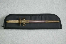 18" X 5" Custom Dagger Case padded, zippered - Perfect fit for WW2 Japanese Dirk