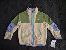 Nike ACG Therma-FIT Boys Full Zip Fleece Colorblock Jacket Pockets Sz 6