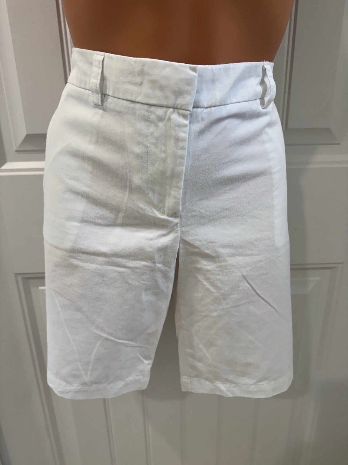 Tommy Hilfiger White Chino Bermuda Shorts Size 8 $65 NWT KL image 8