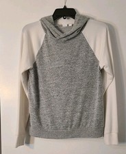 GAP Women's Gray White Hoodie Size XS