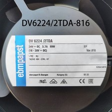 DV6224/2TDA-816 Ebmpaps 24V 3.7A 8.9W 170 170 51MM 4wire high air volume fan