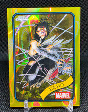 Echo 2025 Topps Chrome Marvel Yellow Lava Refractor #14
