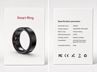 Smart Ring Activity Tracker HR3918, Wireless Heart Rate, Black, Android/iOS