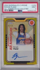 2024 Topps Chrome McDonald's All-American Gold Boogie Fland RC AUTO /50 PSA 9