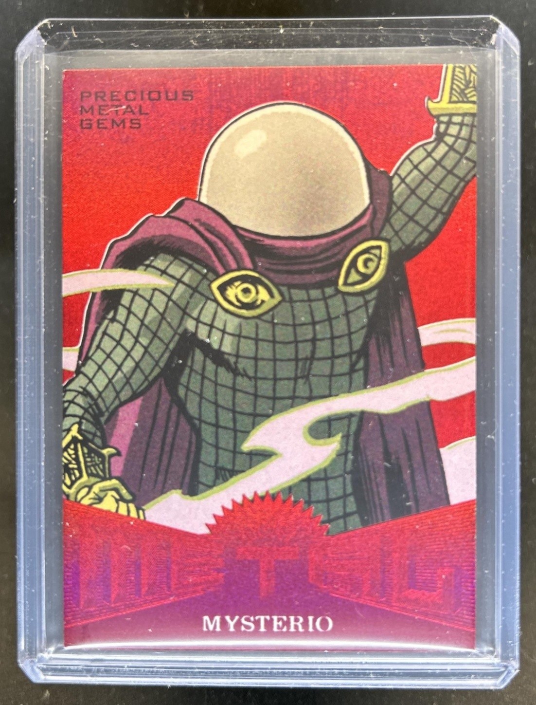 2017 Upper Deck Marvel Fleer Ultra Spider Man Mysterio PMG Red #/99