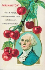 A "George Washington" With A Patriotic Motto  Picture  Postcard - 084