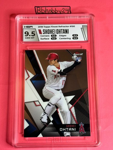 2018 Topps Finest Shohei Ohtani RC #100💎HGA 9.5 - Gem MINT **Not a Refractor**
