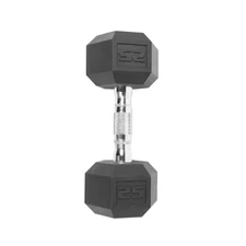 Cap Barbell SDR-025 Coated Hex Dumbbell, Single 25 lbs