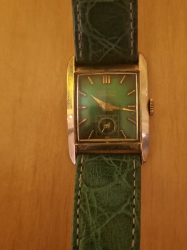 SEHR SELTENE VINTAGE GRUEN CURVEX VERI-THIN HERRENARMBANDUHR - Bild 8 von 10