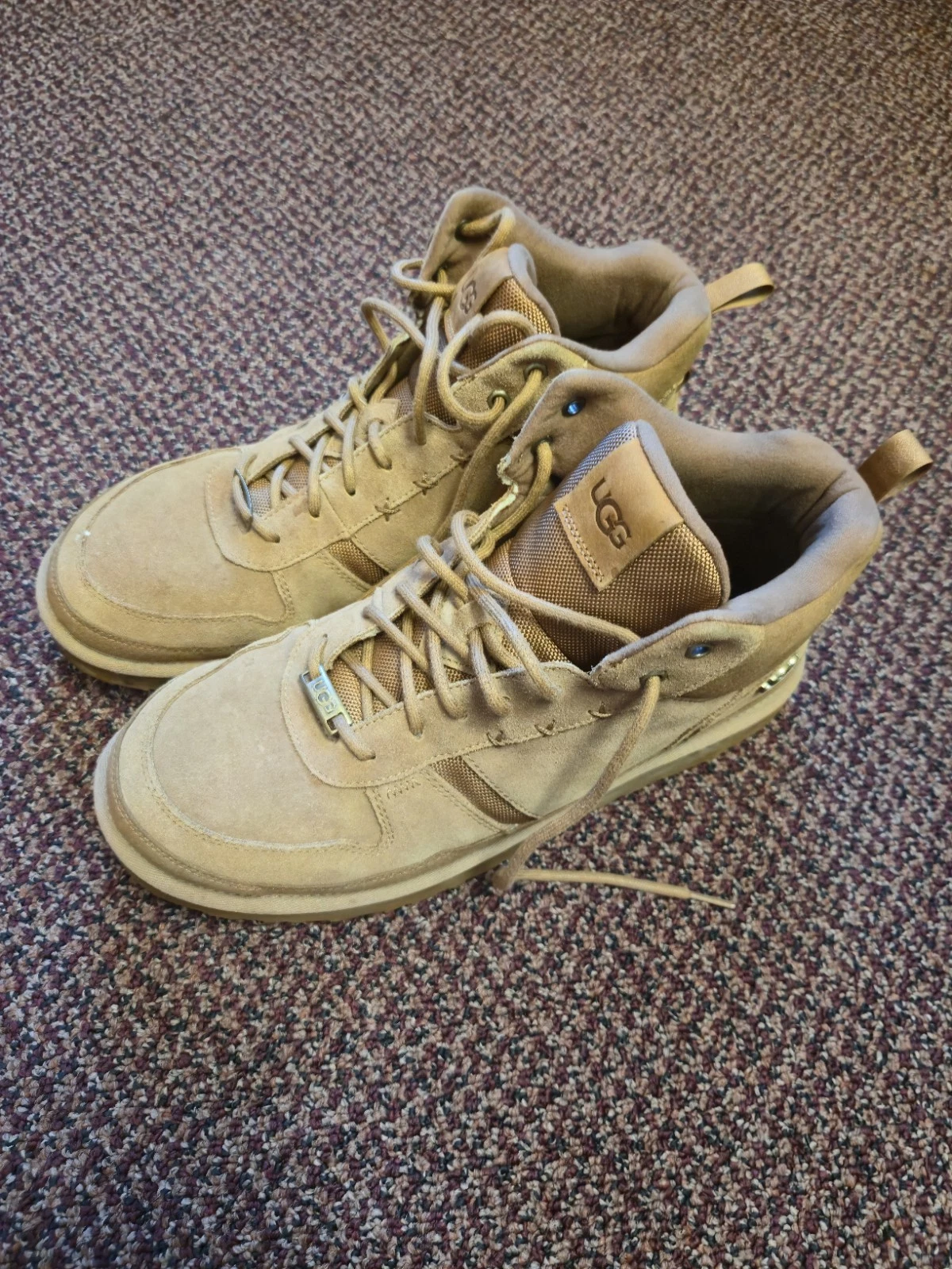 UGG Men's Highland Hi Heritage Sneaker Boots Size 13 Brown Tan Hightops