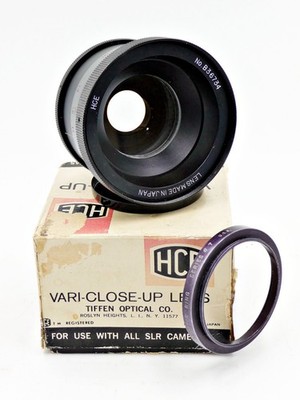 HCE Vari-Close-Up Lens with 52mm Tiffen adapter Ring, CLEANED and TESTED