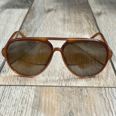 Vintage Vuarnet 374 Skilynx Brown Sunglasses Magnum PI Tom Selleck