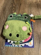 Sensory Snuggables Dinosaur Puppet Soft Book Baby Sensory Crinkle Toy Ages 0+