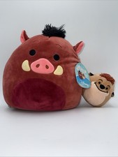 Squishmallow 10" Pumbaa and 4  Timon Kellytoy Disney The Lion King Plush NWT